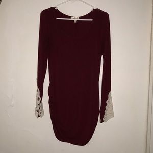 Red long sleeve top